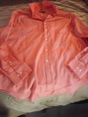 Geoffrey Beene Men's Salmon Button-Down Shirt